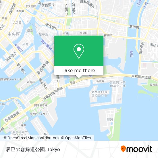 辰巳の森緑道公園 map
