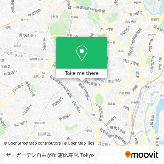 ザ・ガーデン自由が丘 恵比寿店 map