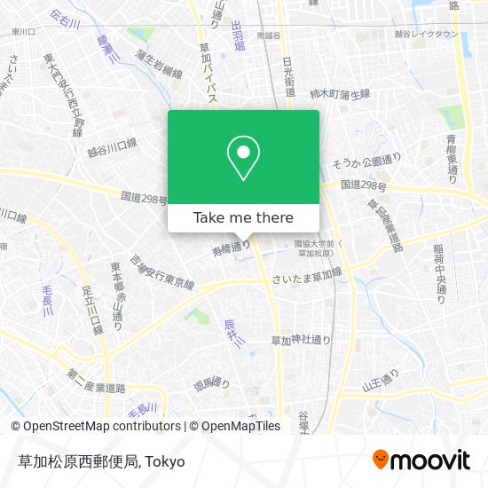 草加松原西郵便局 map