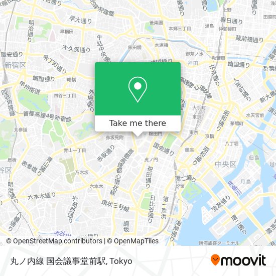 丸ノ内線 国会議事堂前駅 map