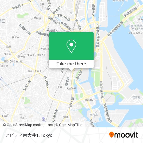 アビティ南大井1 map