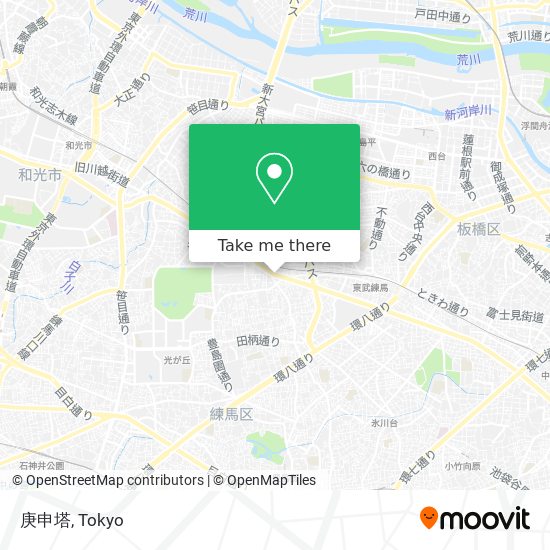 庚申塔 map