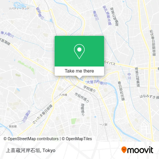 上喜蔵河岸石垣 map