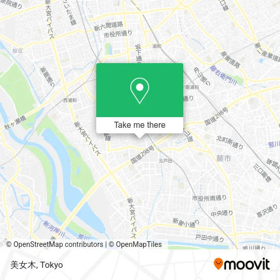 美女木 map