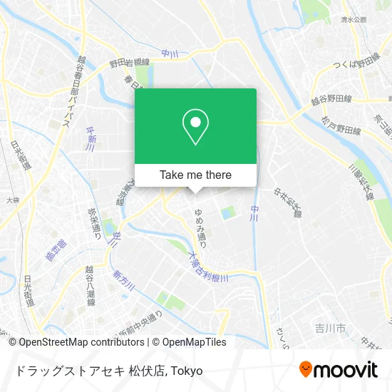 ドラッグストアセキ 松伏店 map