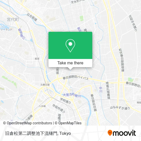 旧倉松第二調整池下流樋門 map