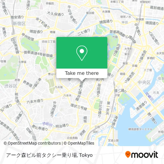 アーク森ビル前タクシー乗り場 map