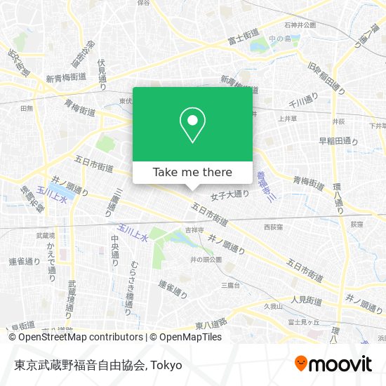 東京武蔵野福音自由協会 map