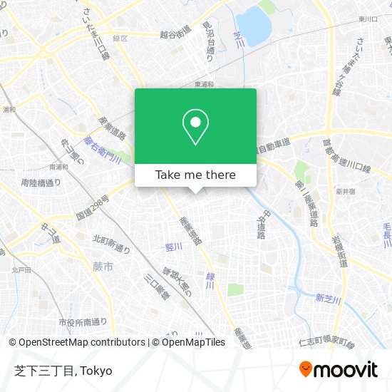 芝下三丁目 map