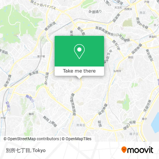 別所七丁目 map
