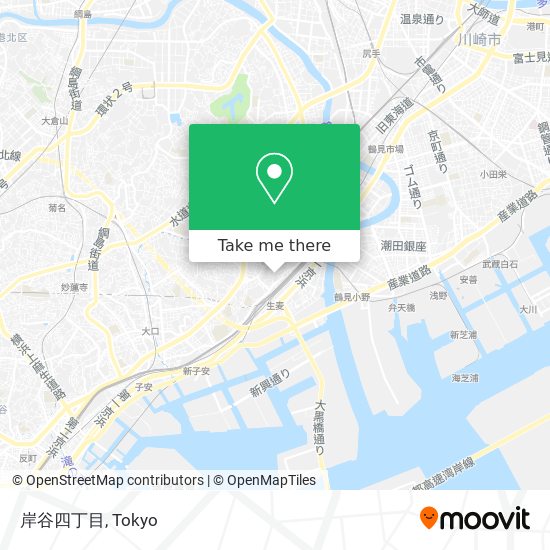 岸谷四丁目 map