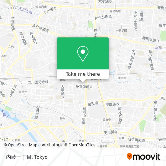 内藤一丁目 map