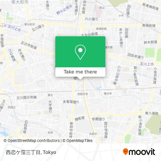 西恋ケ窪三丁目 map