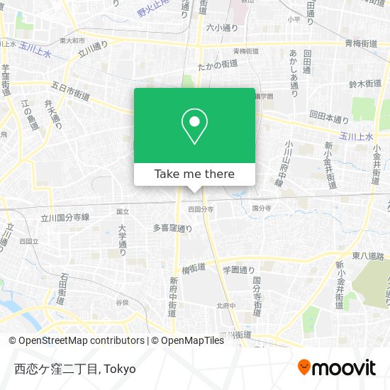 西恋ケ窪二丁目 map