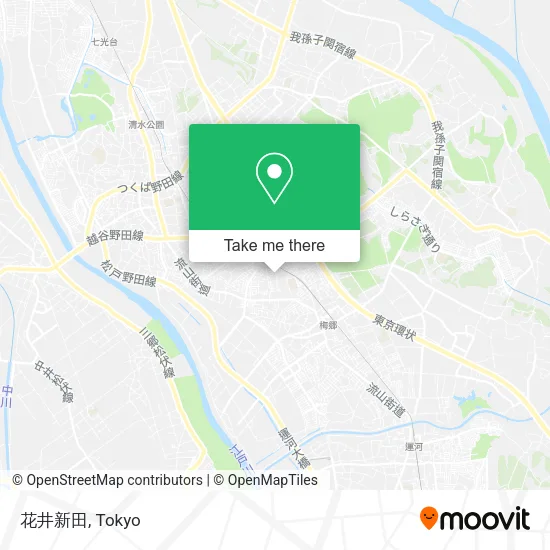 花井新田 map
