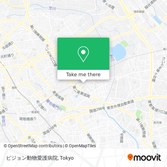 ピジョン動物愛護病院 map