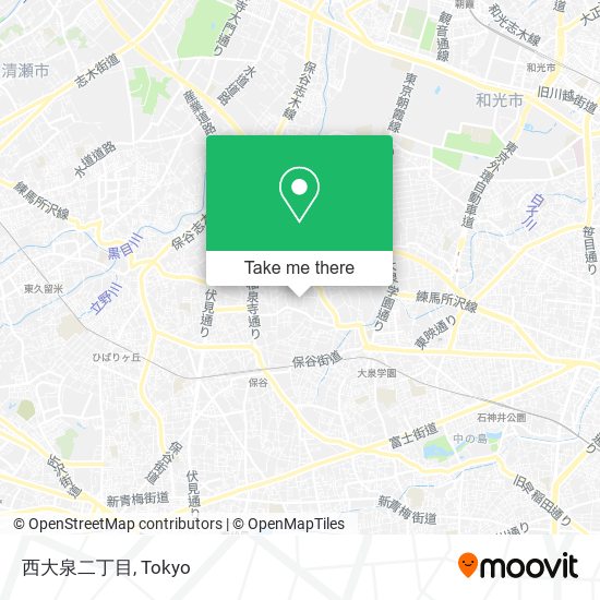西大泉二丁目 map