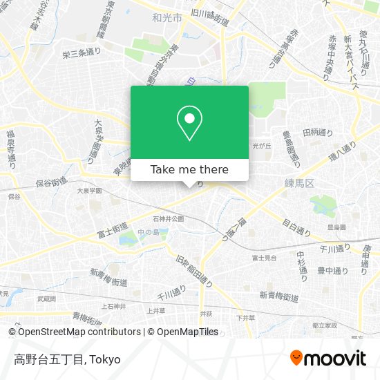 高野台五丁目 map