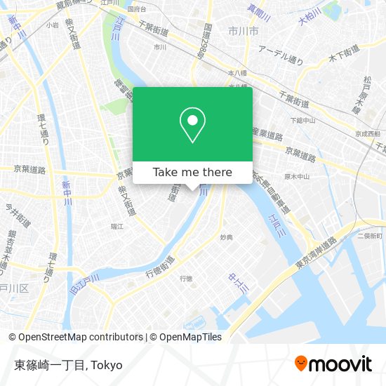 東篠崎一丁目 map