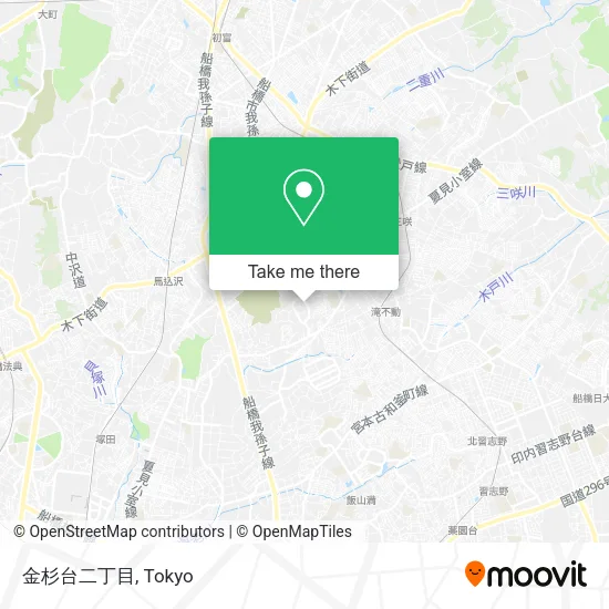 金杉台二丁目 map