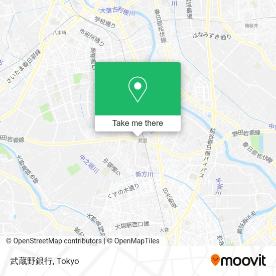 武蔵野銀行 map