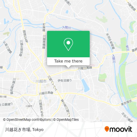川越花き市場 map