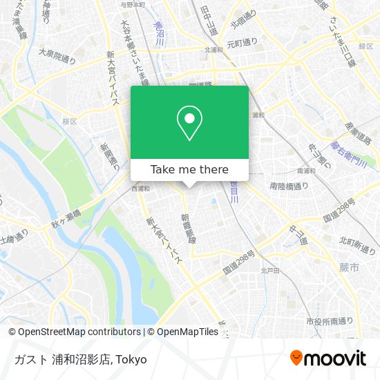 ガスト 浦和沼影店 map