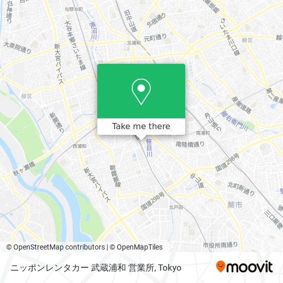 How To Get To ニッポンレンタカー 武蔵浦和 営業所 In さいたま市 By Metro Or Bus