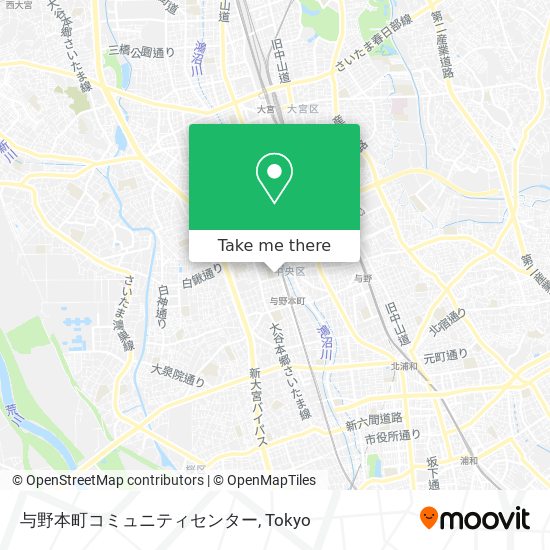 与野本町コミュニティセンター map