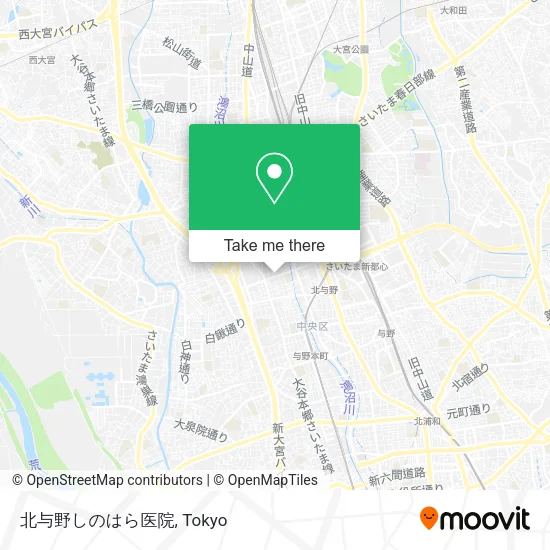 北与野しのはら医院 map