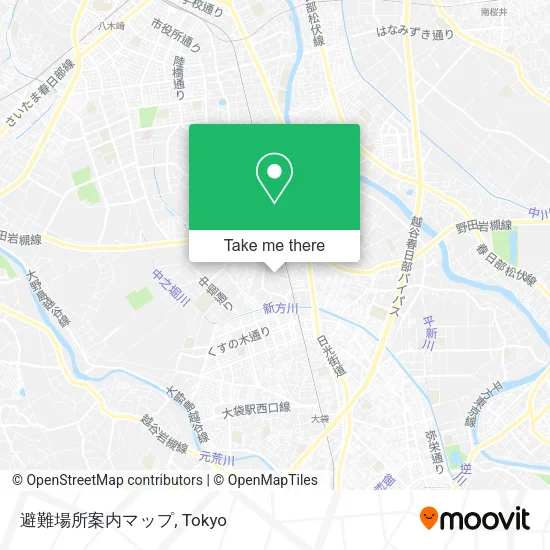 避難場所案内マップ map
