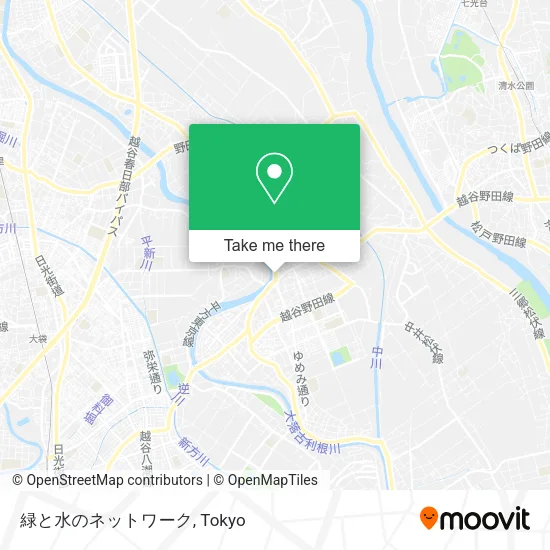 緑と水のネットワーク map