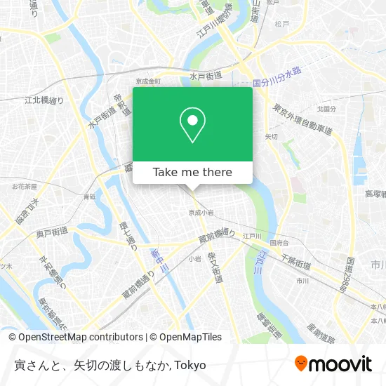 寅さんと、矢切の渡しもなか map