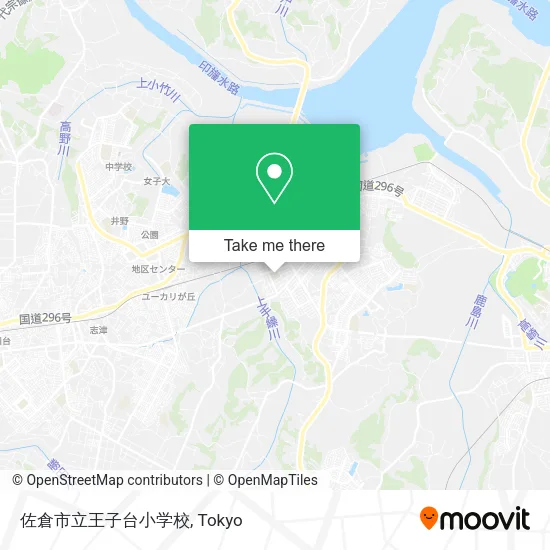 Sakura City Oji Dai Elementary School map
