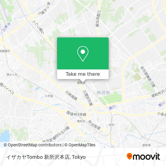 イザカヤTombo 新所沢本店 map