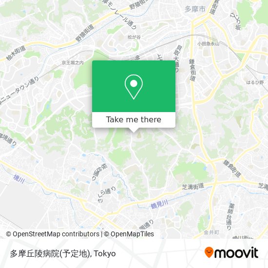 多摩丘陵病院(予定地) map