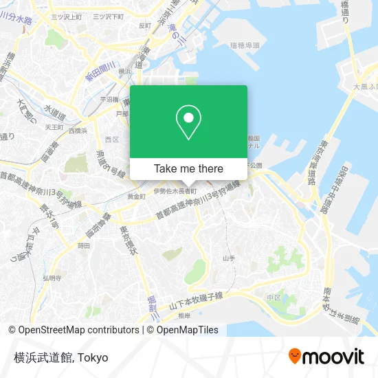 横浜武道館 map