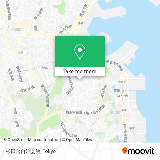 杉田台自治会館 map