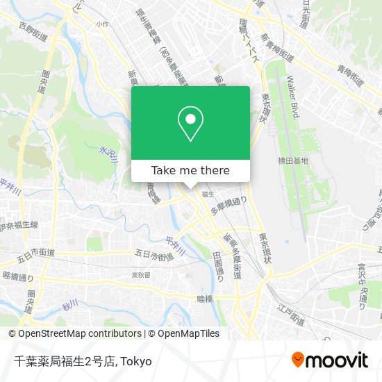 千葉薬局福生2号店 map