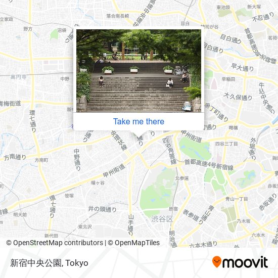 新宿中央公園 map