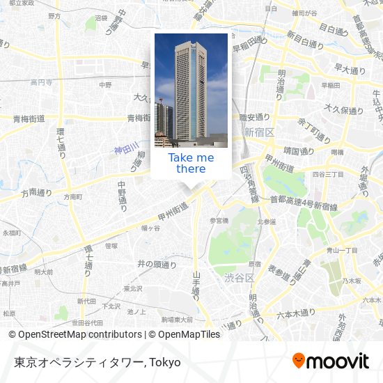 東京オペラシティタワー map