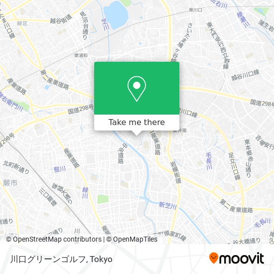 川口グリーンゴルフ map