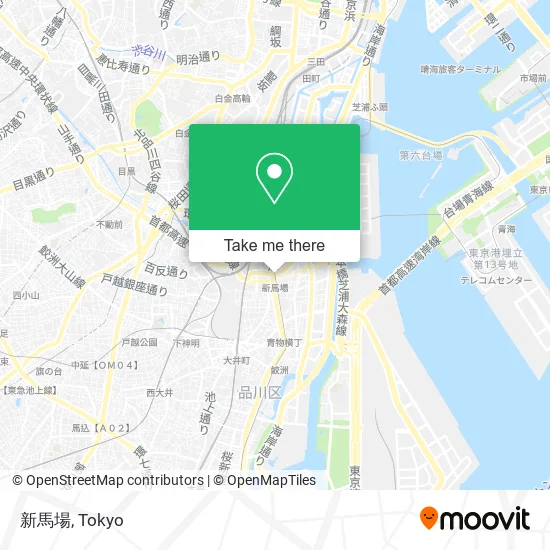 新馬場 map