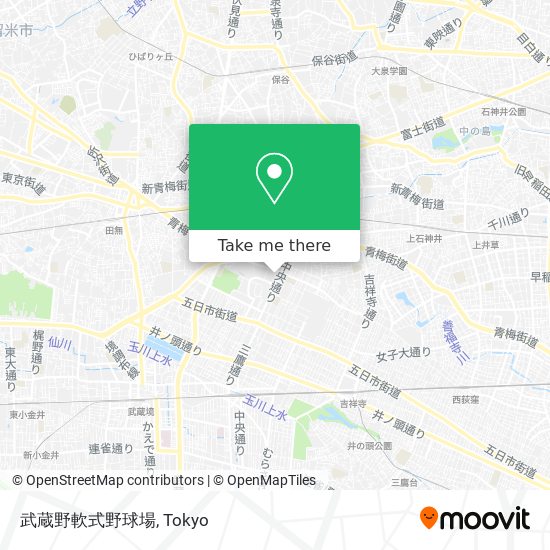 武蔵野軟式野球場 map