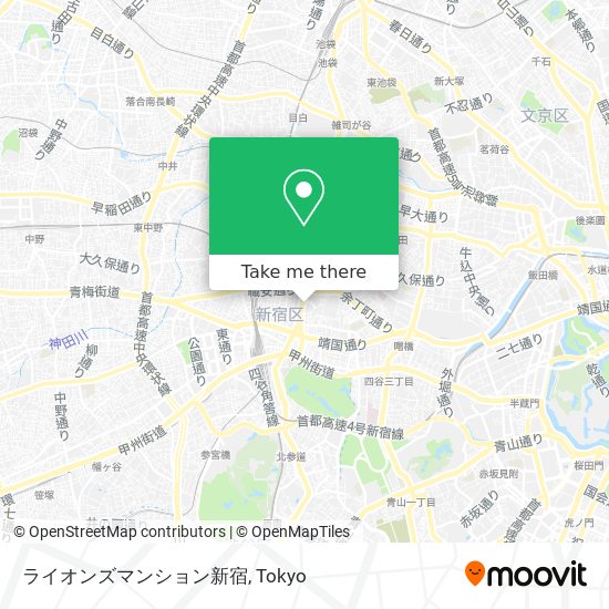ライオンズマンション新宿 map