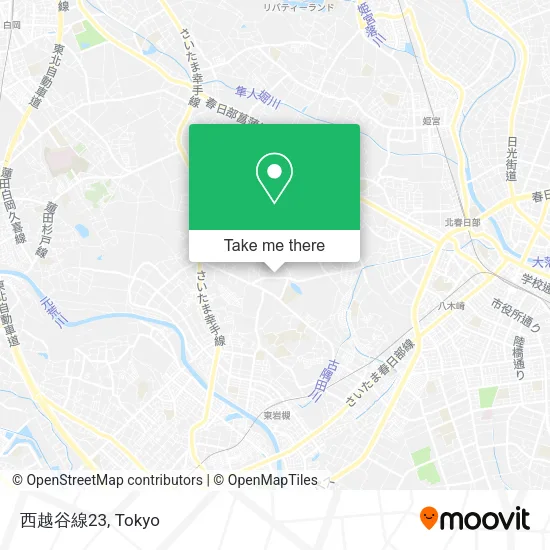 西越谷線23 map