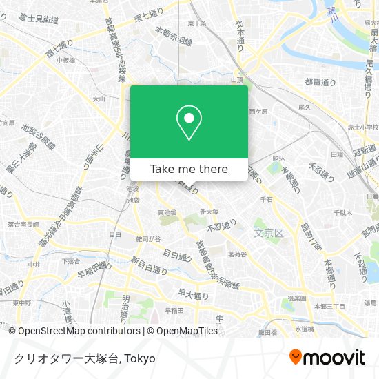 クリオタワー大塚台 map