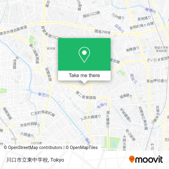 川口市立東中学校 map