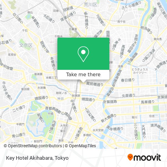 Key Hotel Akihabara map