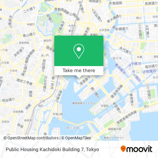 Public Housing Kachidoki Building 7 map